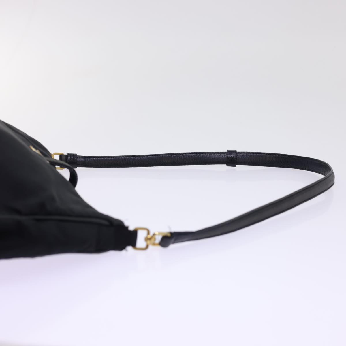 PRADA Shoulder Bag Nylon Black Auth 54819