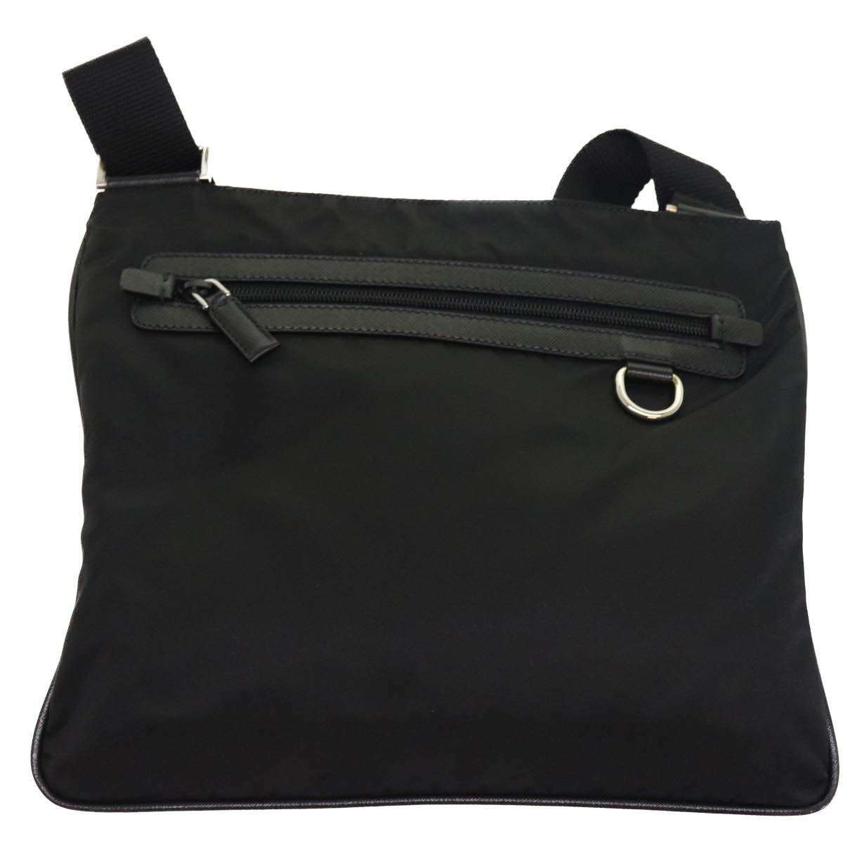 PRADA Shoulder Bag Nylon Black Auth 54821