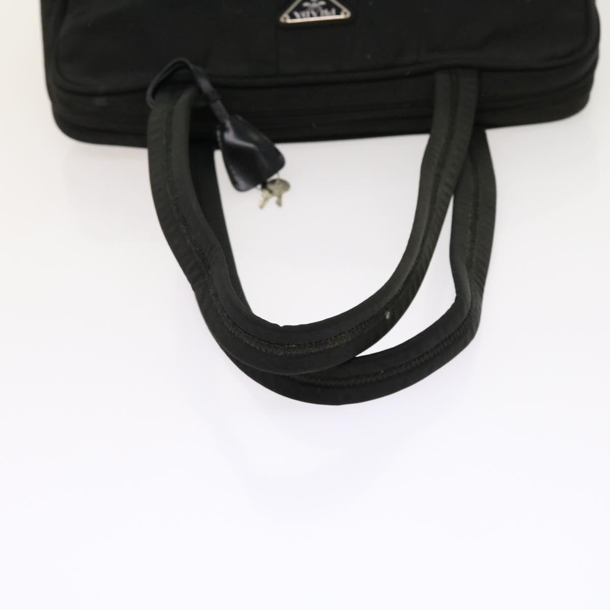 PRADA Tote Bag Nylon Black Auth 54862