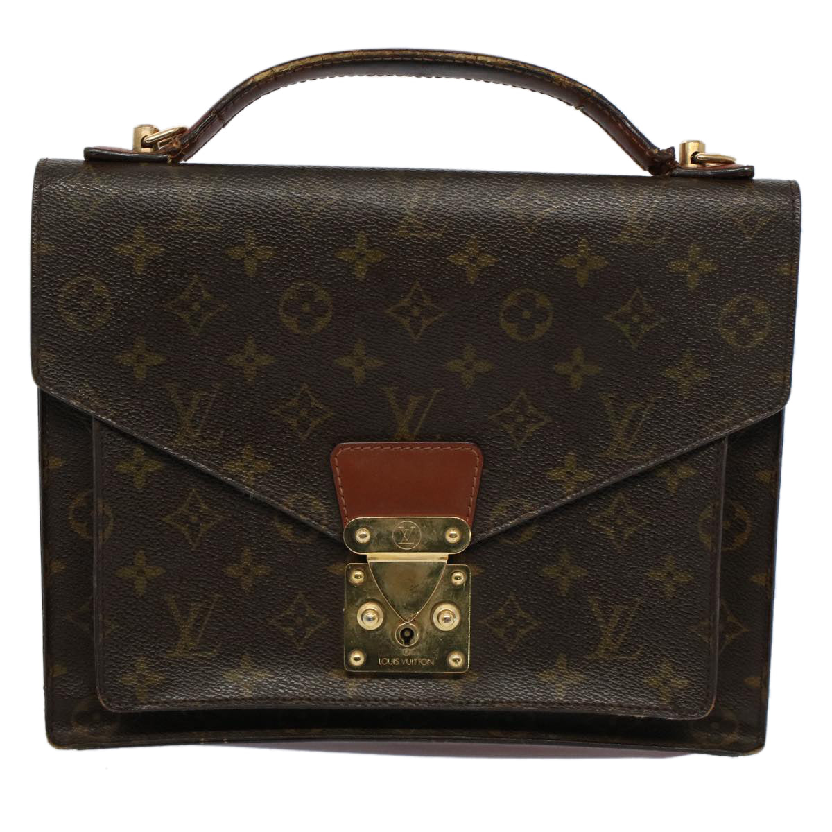 LOUIS VUITTON Monogram Monceau 28 Hand Bag 2way M51185 LV Auth 54866