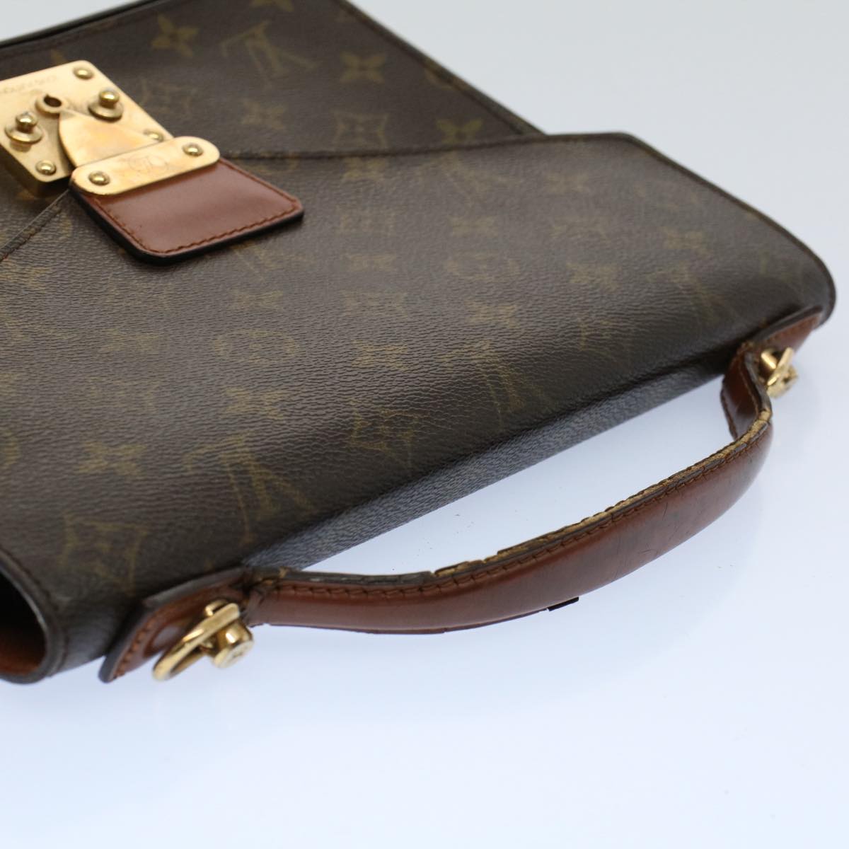 LOUIS VUITTON Monogram Monceau 28 Hand Bag 2way M51185 LV Auth 54866