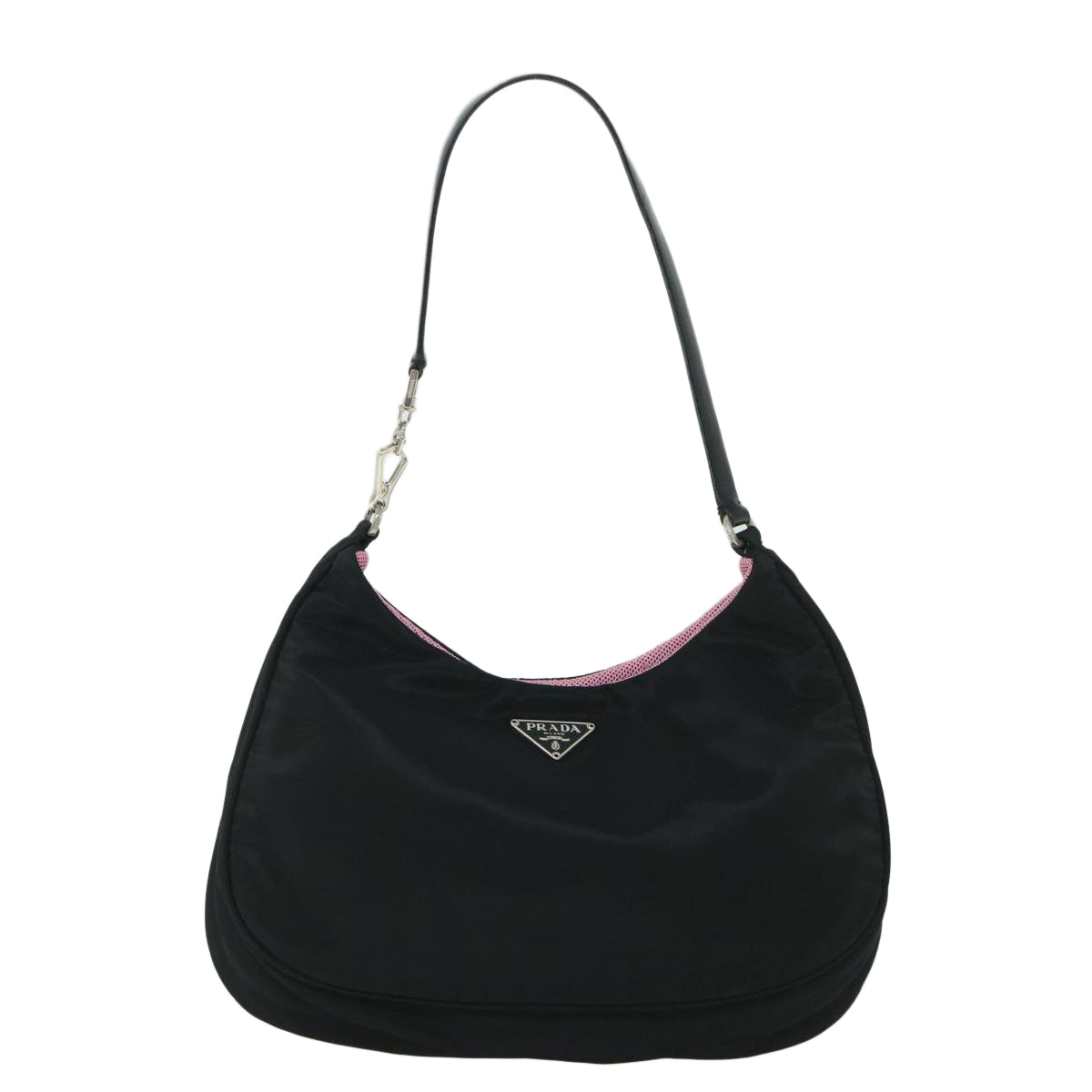 PRADA Shoulder Bag Nylon Black Auth 54872