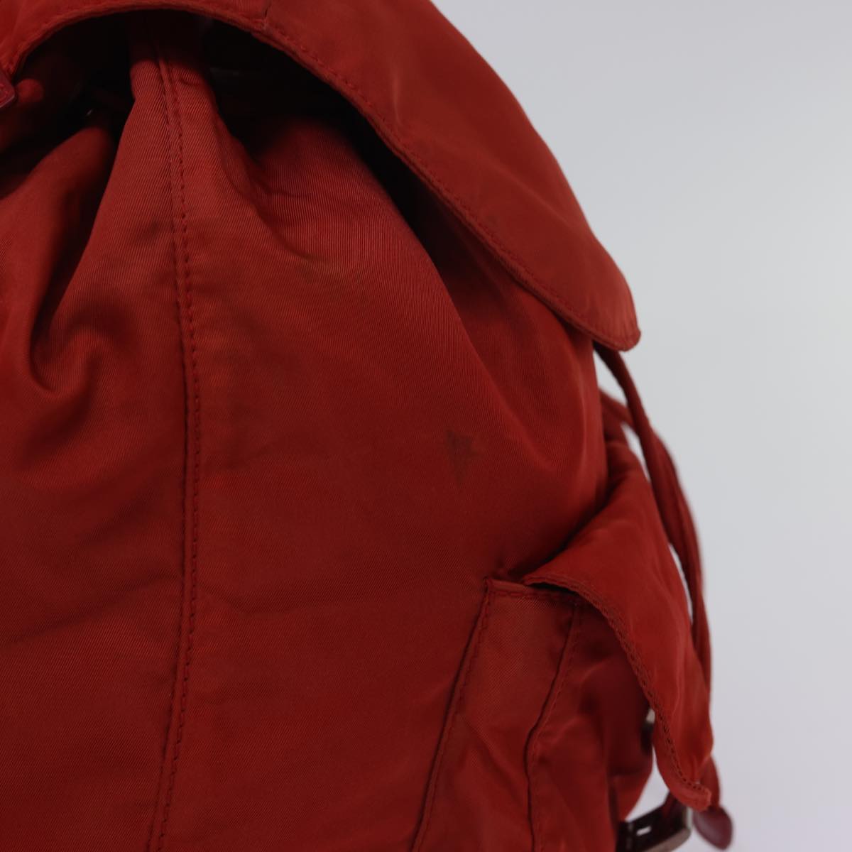 PRADA Backpack Nylon Red Auth 54890