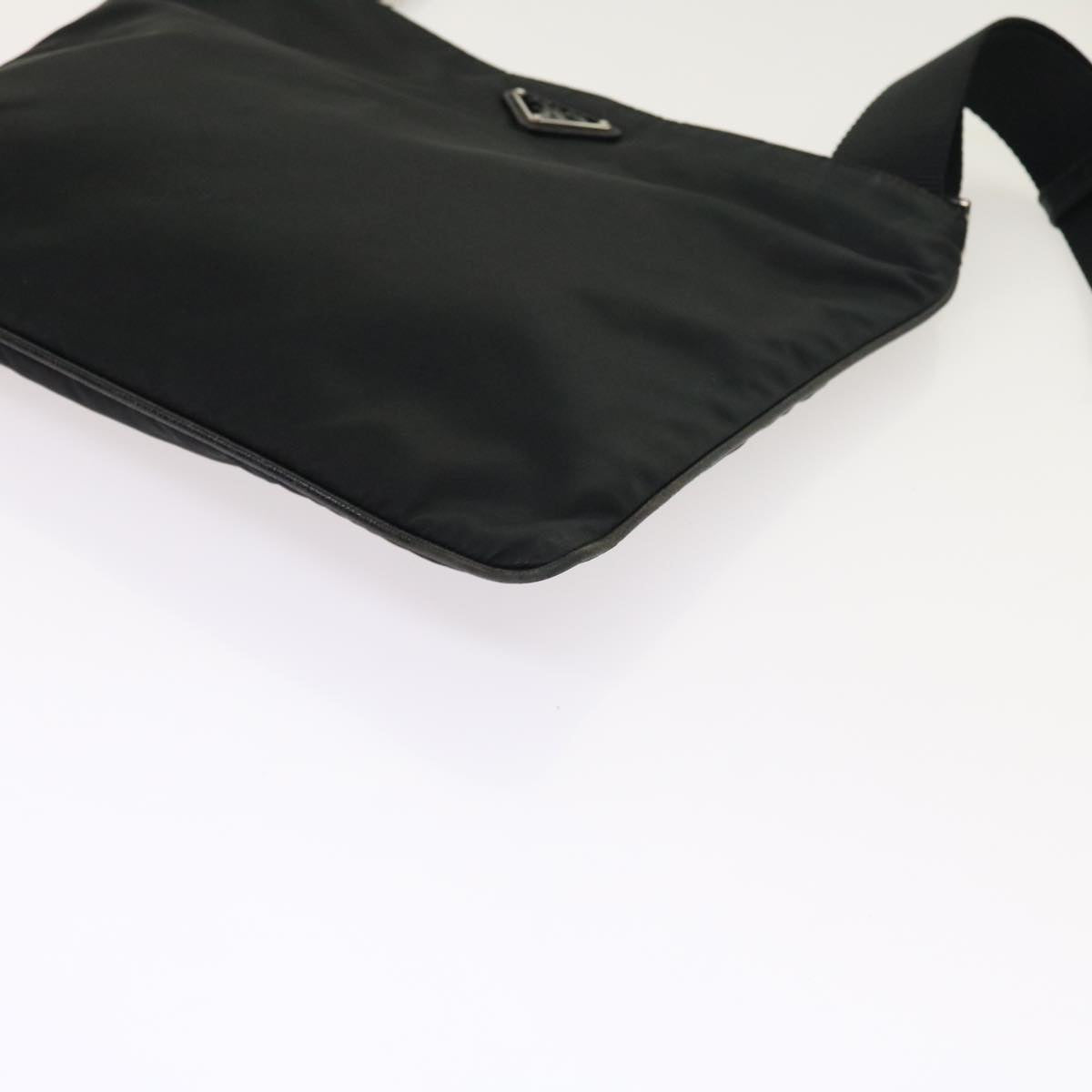 PRADA Shoulder Bag Nylon Black Auth 54918