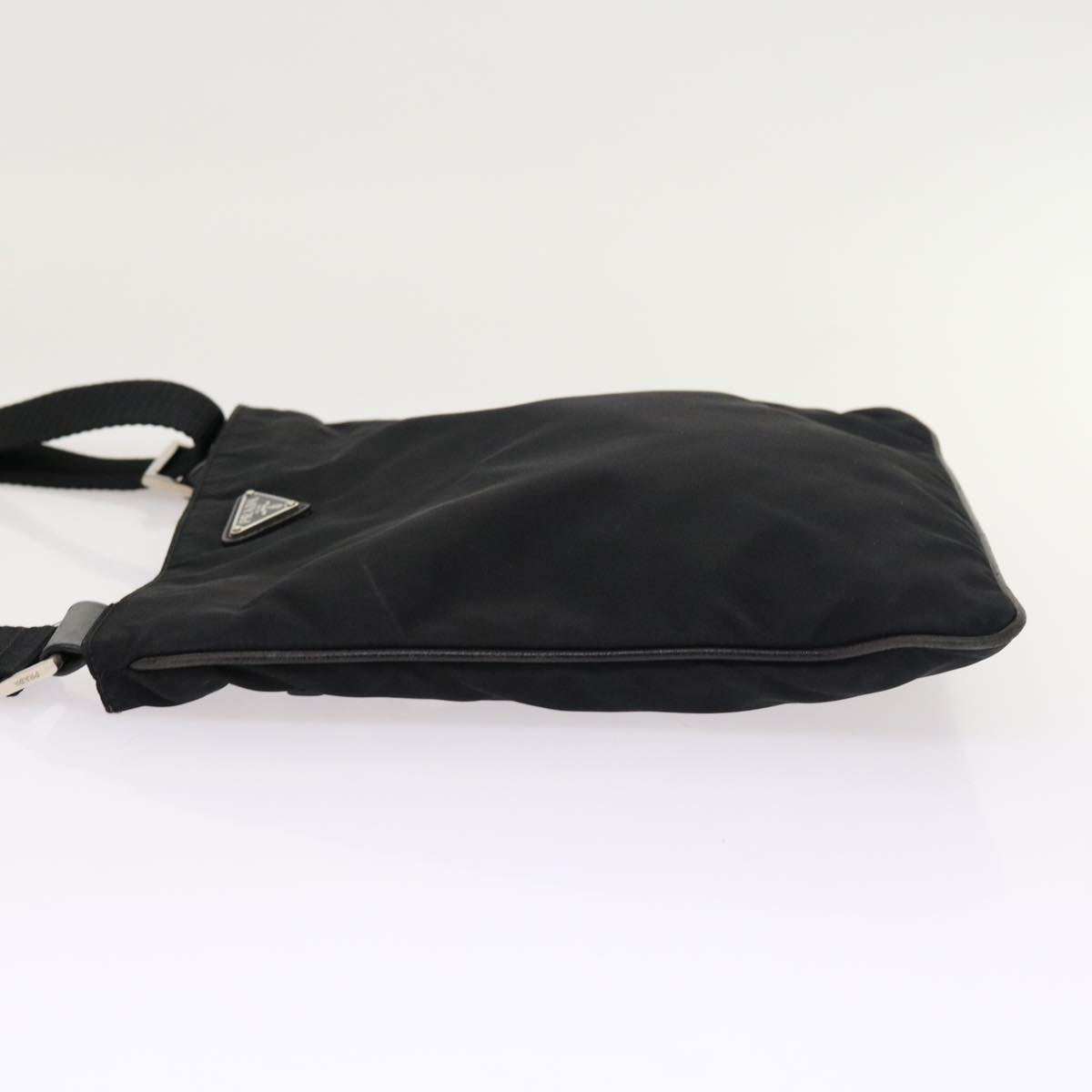 PRADA Shoulder Bag Nylon Black Auth 54918