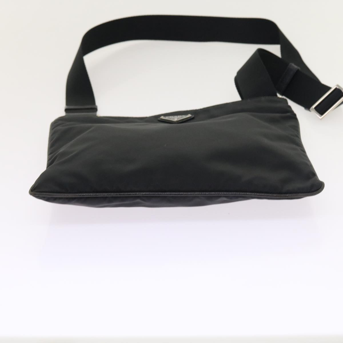 PRADA Shoulder Bag Nylon Black Auth 54918