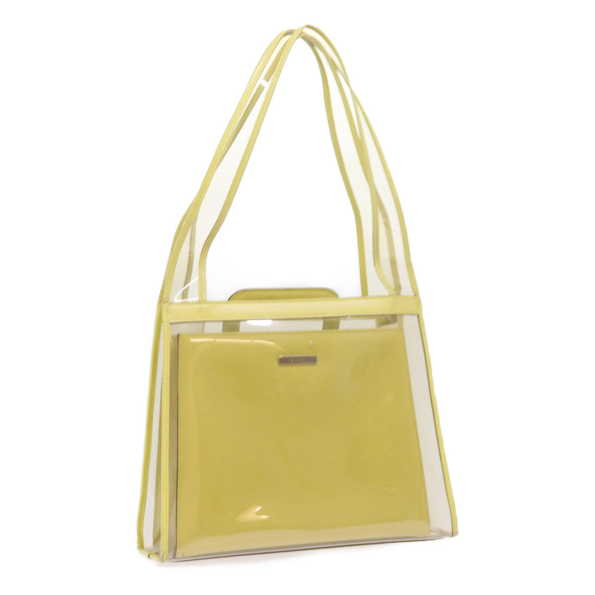 GUCCI Shoulder Bag Vinyl Yellow 001.2058.1773.5 Auth 54968