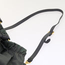 PRADA Hand Bag Nylon 2way Gray Auth 54970-15