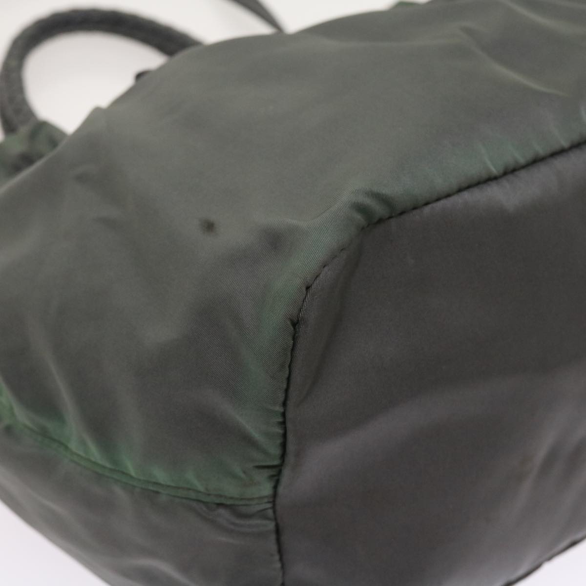 PRADA Hand Bag Nylon 2way Gray Auth 54970