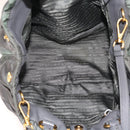 PRADA Hand Bag Nylon 2way Gray Auth 54970-10