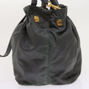 PRADA Hand Bag Nylon 2way Gray Auth 54970-3