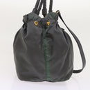 PRADA Hand Bag Nylon 2way Gray Auth 54970-4