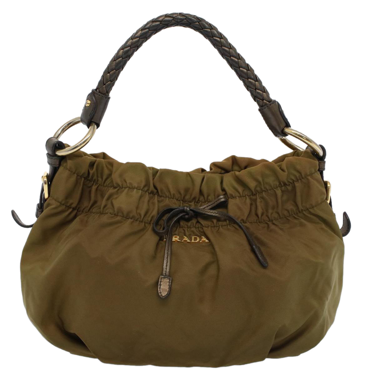 PRADA Shoulder Bag Nylon Brown Auth 54985 - 0