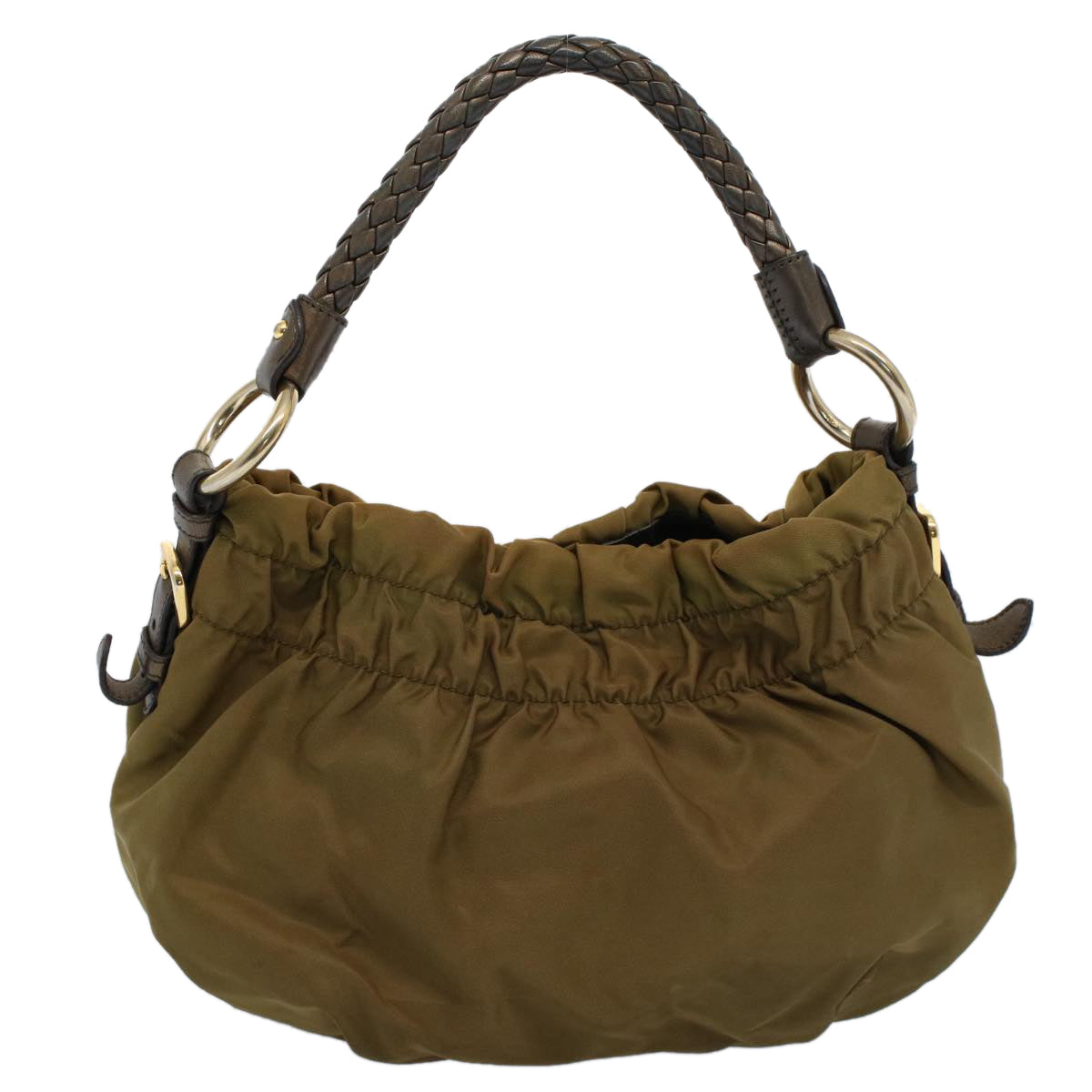 PRADA Shoulder Bag Nylon Brown Auth 54985 - 0