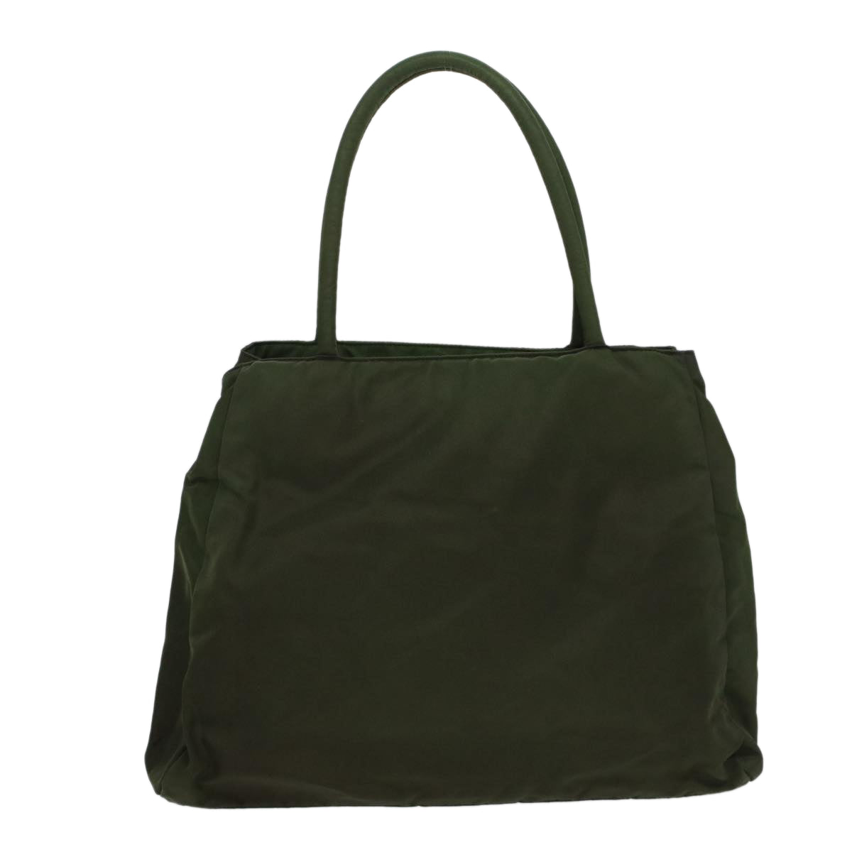 PRADA Hand Bag Nylon Khaki Auth 54986