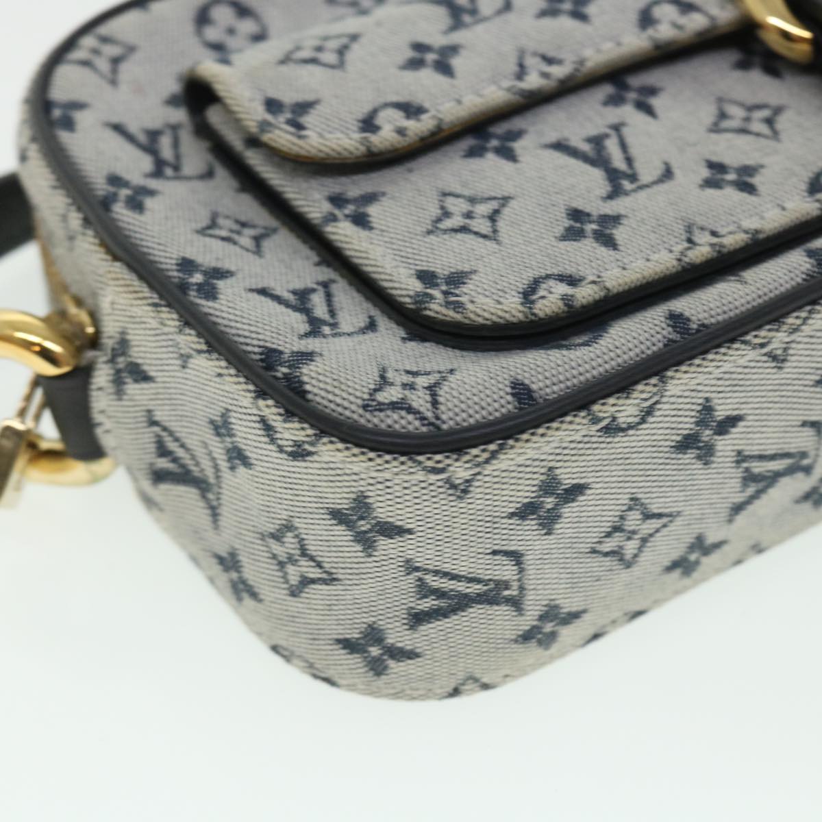 LOUIS VUITTON Monogram Mini Juliet MM Shoulder Bag Blue M92004 LV Auth 54995