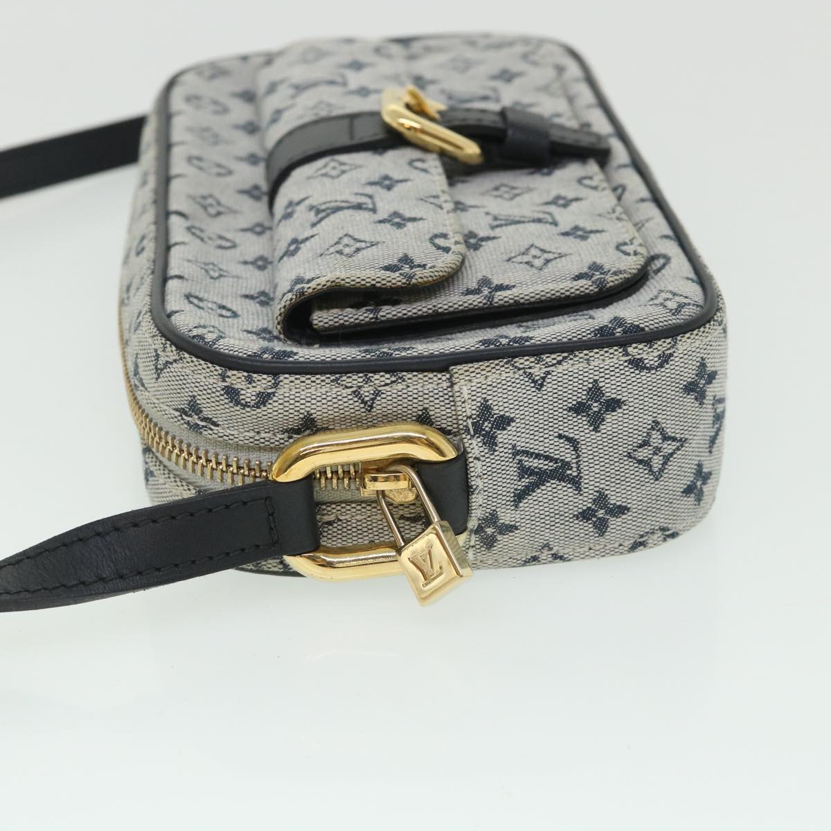 LOUIS VUITTON Monogram Mini Juliet MM Shoulder Bag Blue M92004 LV Auth 54995