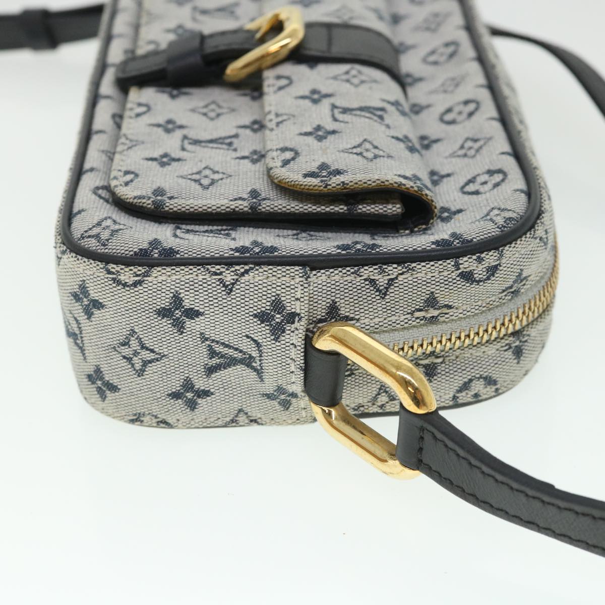 LOUIS VUITTON Monogram Mini Juliet MM Shoulder Bag Blue M92004 LV Auth 54995