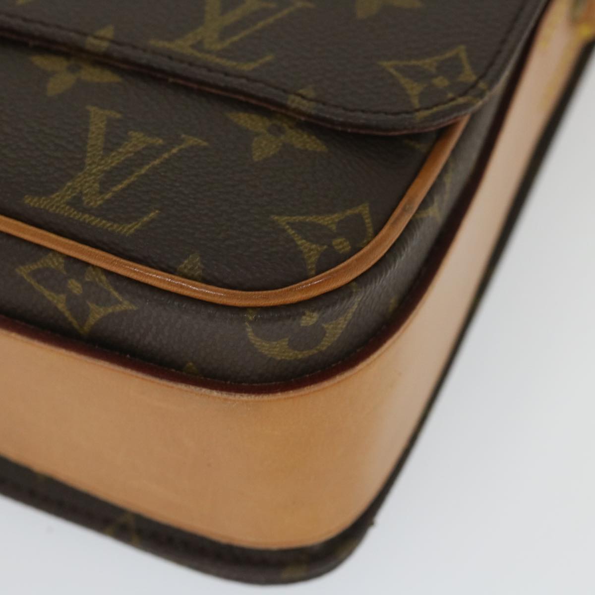 LOUIS VUITTON Monogram Cartouchiere GM Shoulder Bag M51252 LV Auth 55008