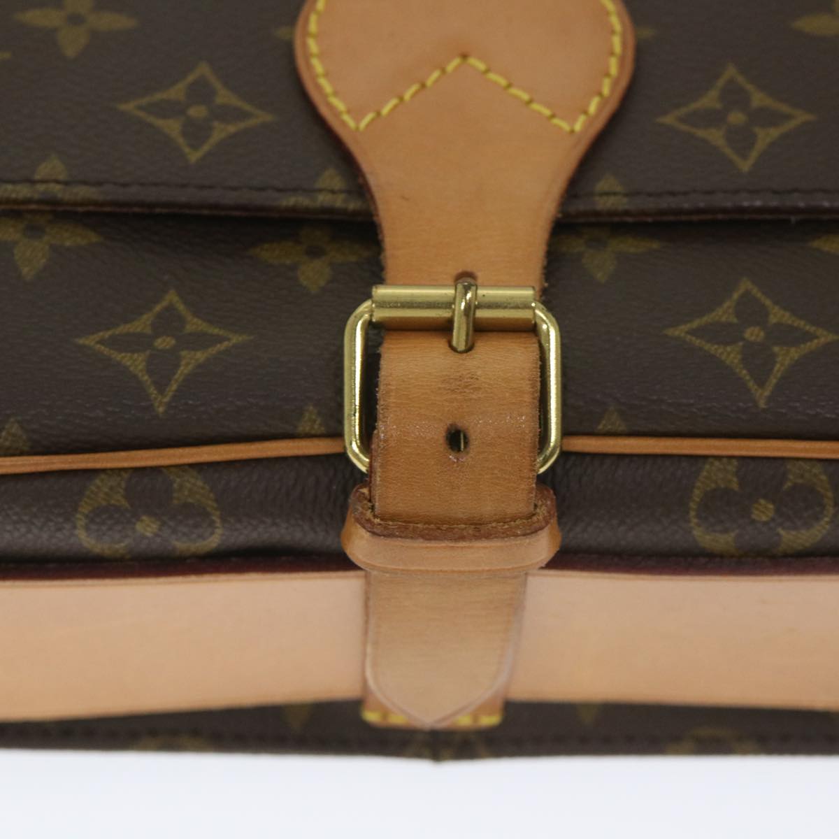 LOUIS VUITTON Monogram Cartouchiere GM Shoulder Bag M51252 LV Auth 55008