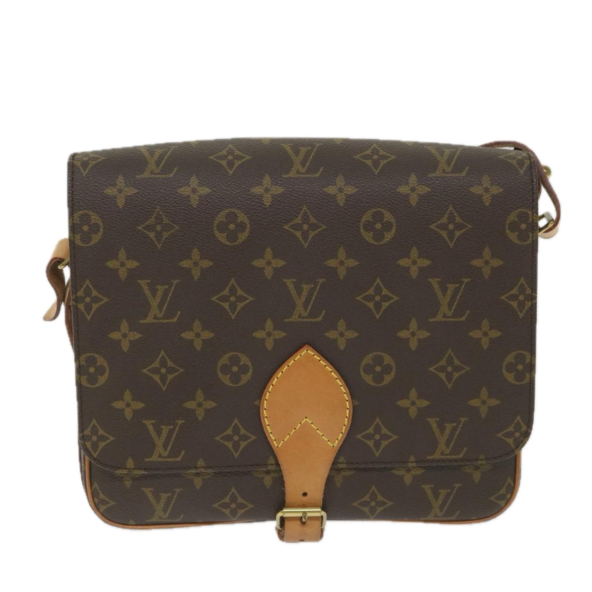 LOUIS VUITTON Monogram Cartouchiere GM Shoulder Bag M51252 LV Auth 55008