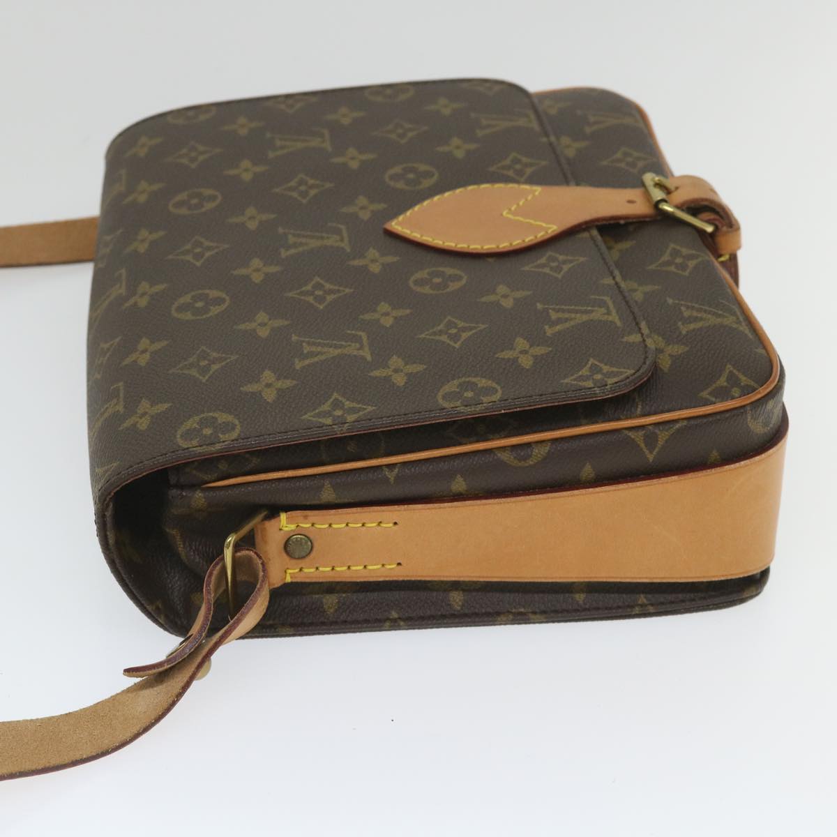 LOUIS VUITTON Monogram Cartouchiere GM Shoulder Bag M51252 LV Auth 55008