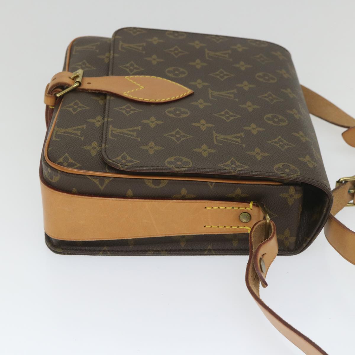 LOUIS VUITTON Monogram Cartouchiere GM Shoulder Bag M51252 LV Auth 55008