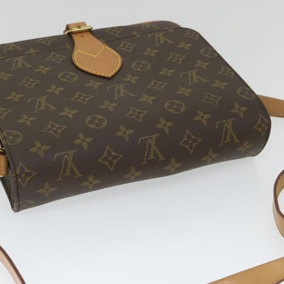 LOUIS VUITTON Monogram Cartouchiere GM Shoulder Bag M51252 LV Auth 55008