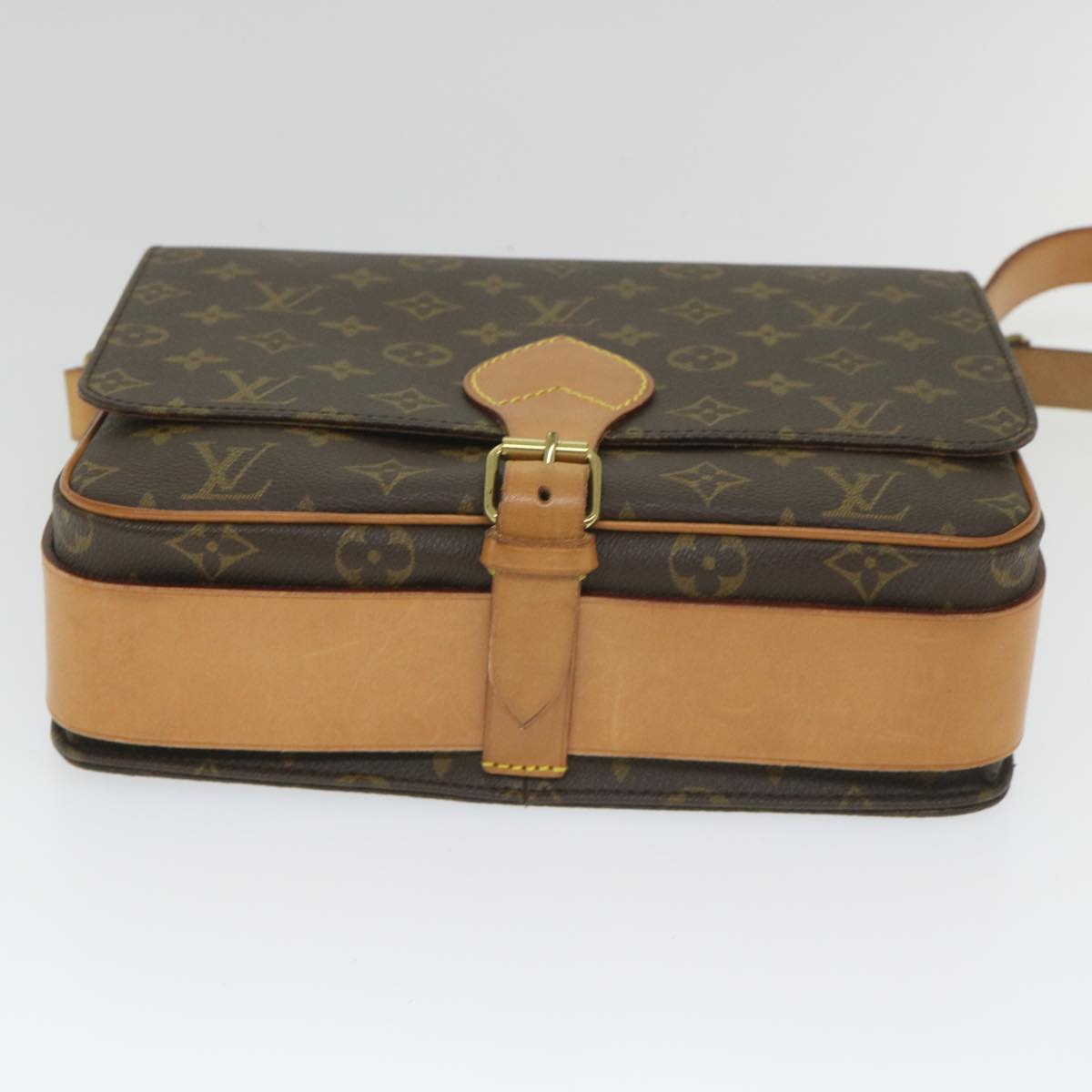 LOUIS VUITTON Monogram Cartouchiere GM Shoulder Bag M51252 LV Auth 55008