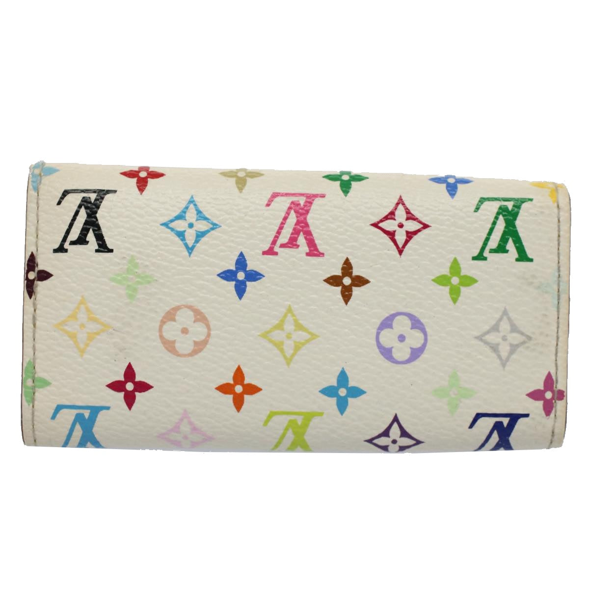 LOUIS VUITTON Monogram Multicolor Multi Cles 4 Key Case White M60043 Auth 55009 - 0