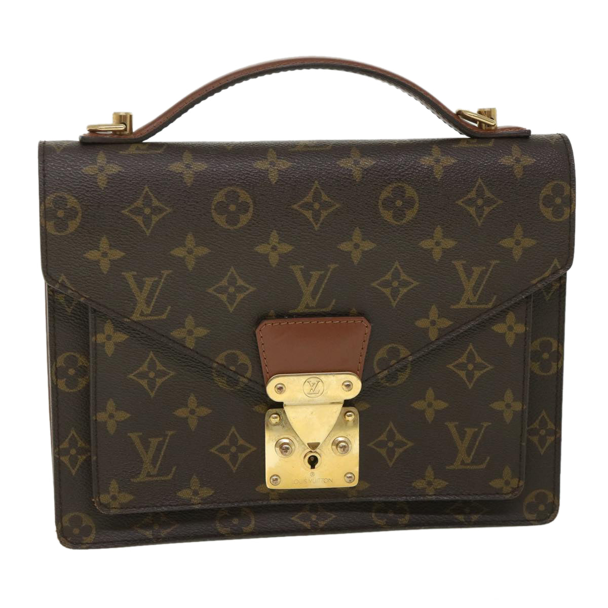 LOUIS VUITTON Monogram Monceau 26 Shoulder Bag 2way M51187 LV Auth 55010