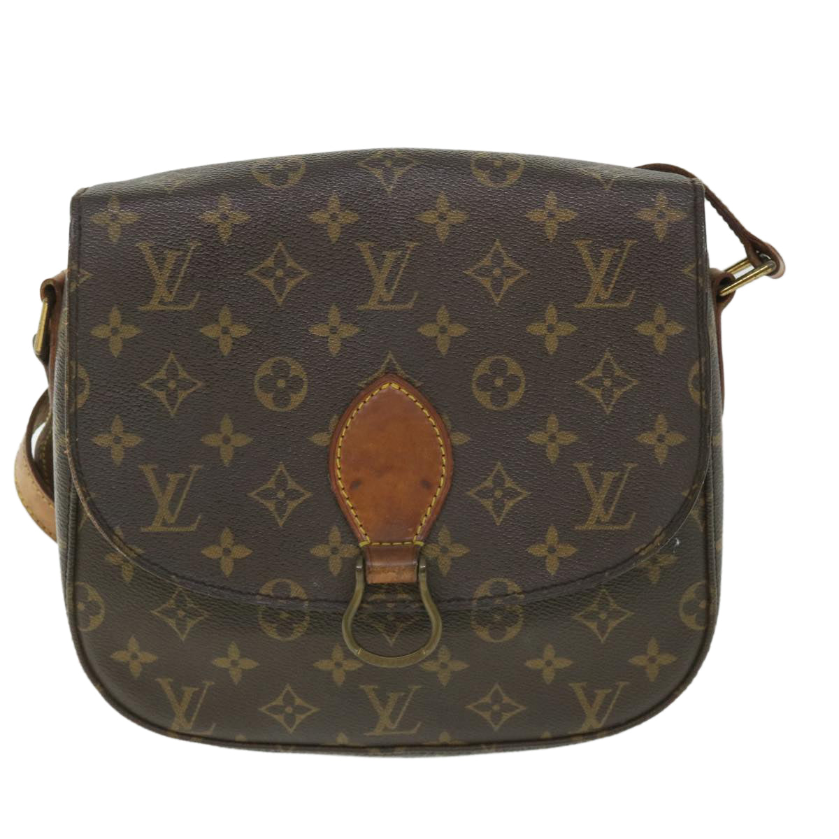 LOUIS VUITTON Monogram Saint Cloud GM Shoulder Bag M51242 LV Auth 55030