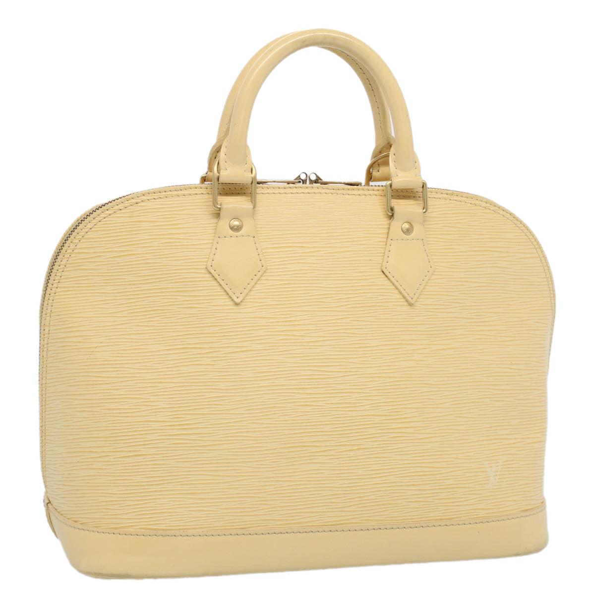 LOUIS VUITTON Epi Alma Hand Bag Cream Vanilla M5214A LV Auth 55059