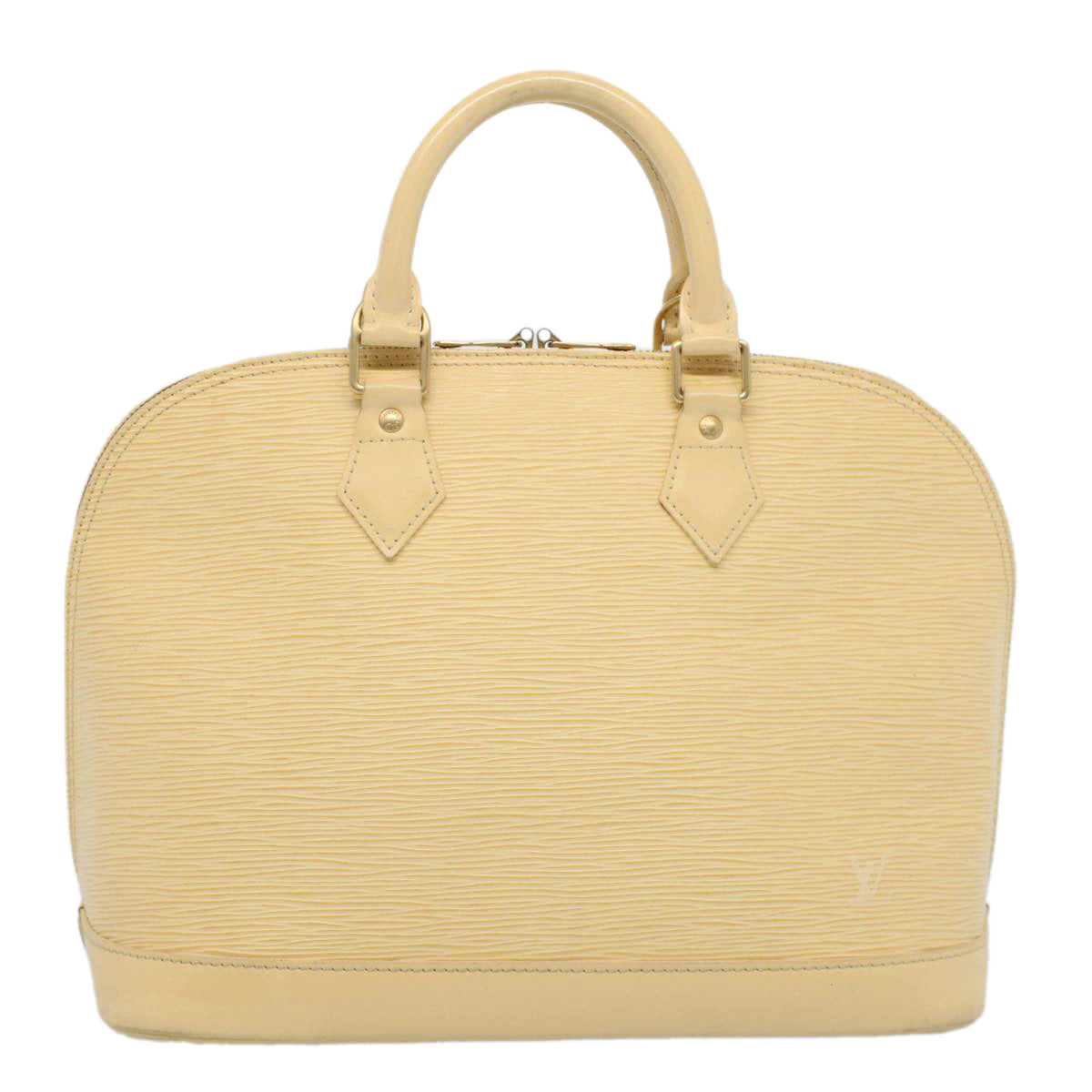 LOUIS VUITTON Epi Alma Hand Bag Cream Vanilla M5214A LV Auth 55059