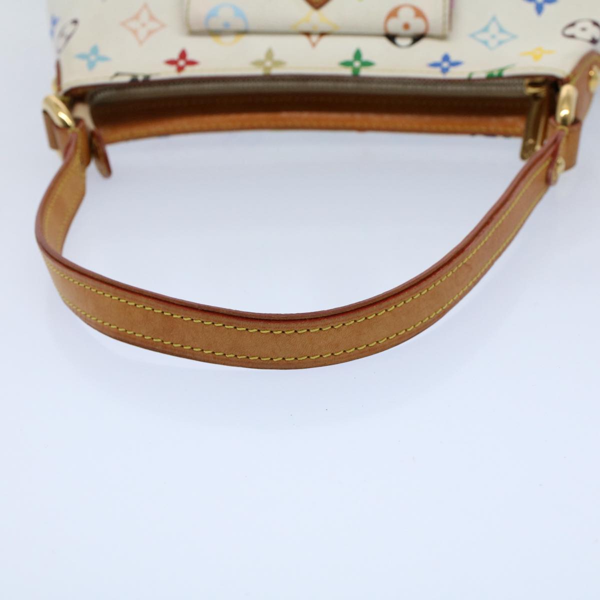 LOUIS VUITTON Monogram Multicolor Eliza Shoulder Bag White M40098 LV Auth 55061