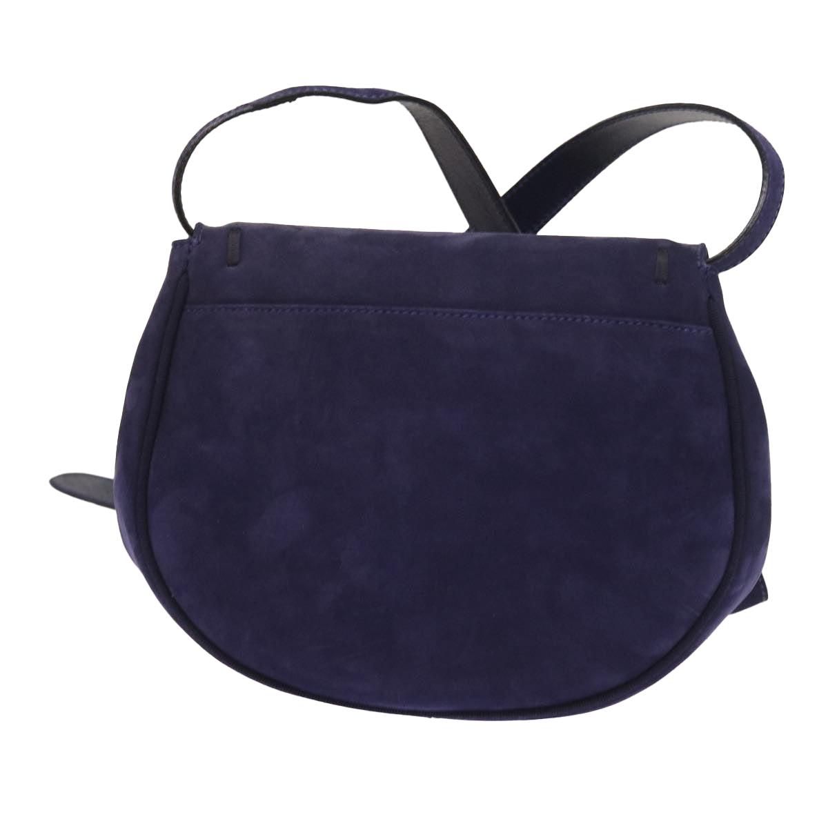 Salvatore Ferragamo Shoulder Bag Suede Purple Auth 55064 - 0