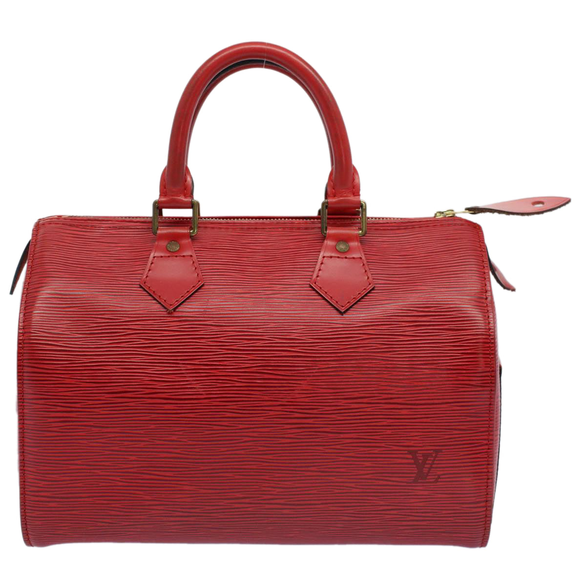 LOUIS VUITTON Epi Speedy 25 Hand Bag Castilian Red M43017 LV Auth 55088 - 0