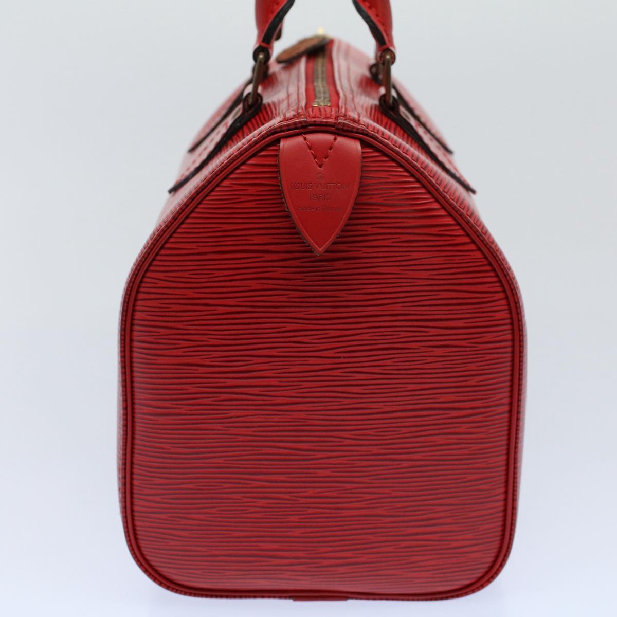 LOUIS VUITTON Epi Speedy 25 Hand Bag Castilian Red M43017 LV Auth 55088