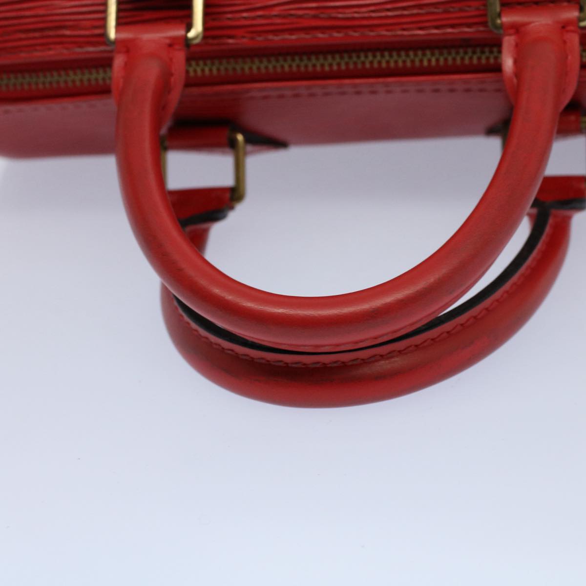 LOUIS VUITTON Epi Speedy 25 Hand Bag Castilian Red M43017 LV Auth 55088