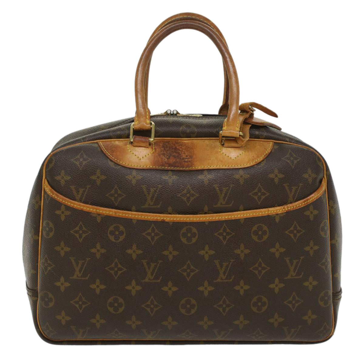 LOUIS VUITTON Monogram Deauville Hand Bag M47270 LV Auth 55094