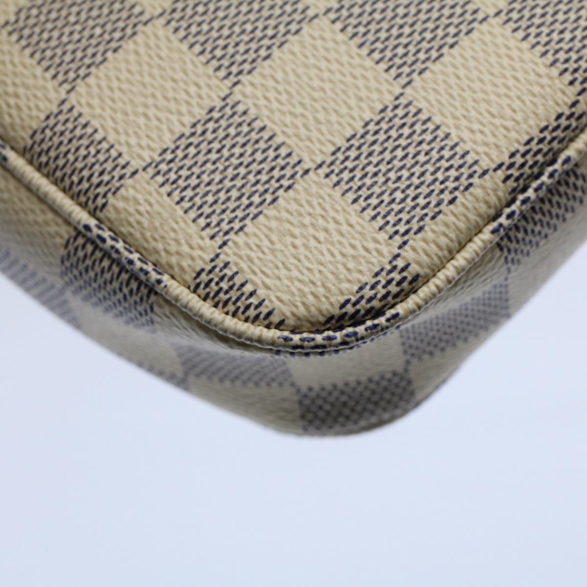 LOUIS VUITTON Damier Azur Pochette Accessoires Pouch N51986 LV Auth 55108A