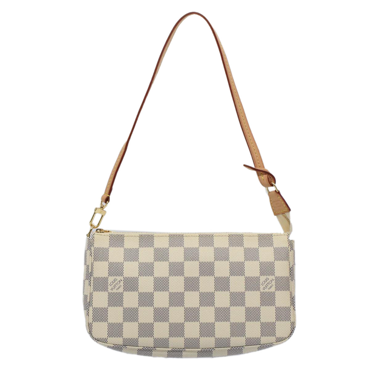 LOUIS VUITTON Damier Azur Pochette Accessoires Pouch N51986 LV Auth 55108A