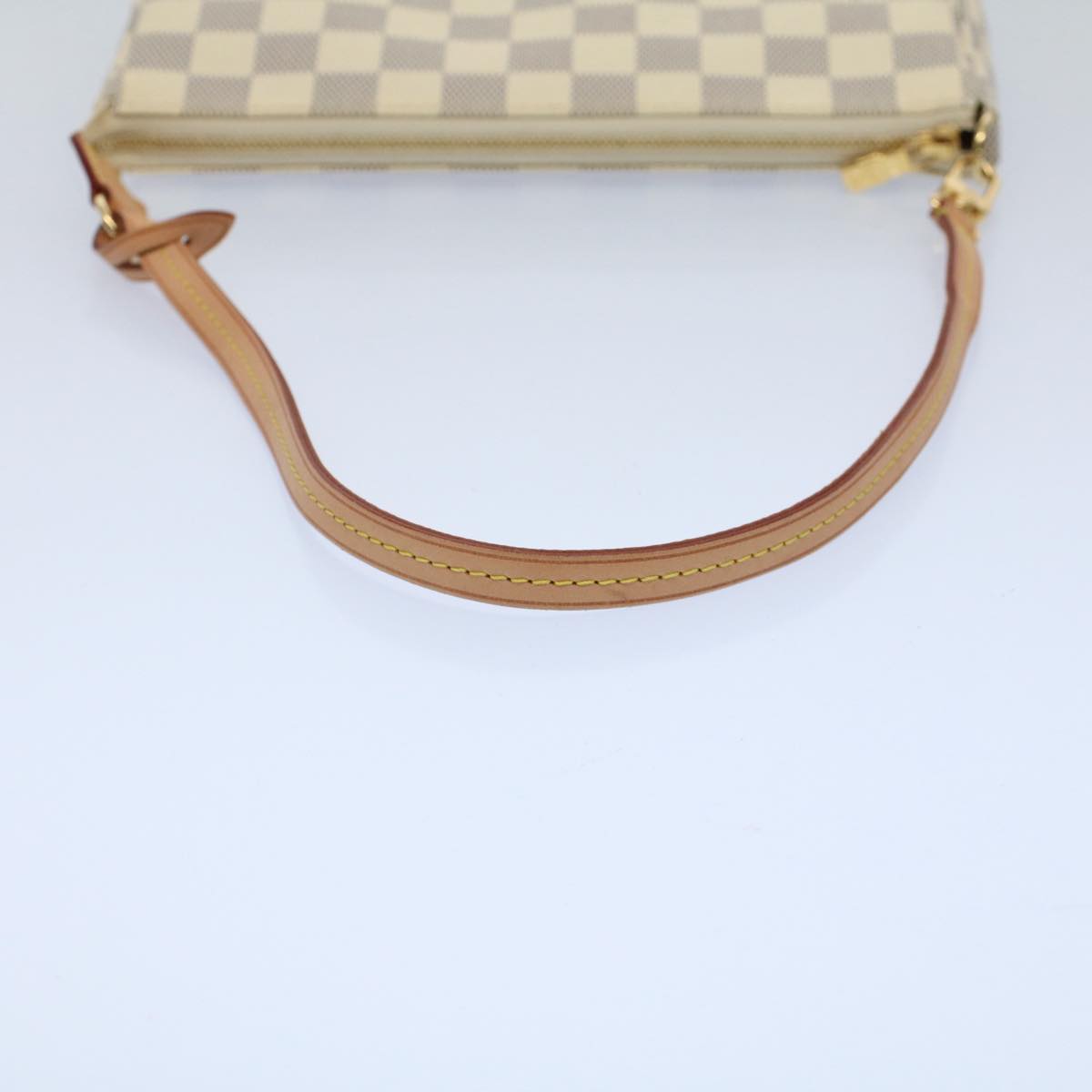 LOUIS VUITTON Damier Azur Pochette Accessoires Pouch N51986 LV Auth 55108A