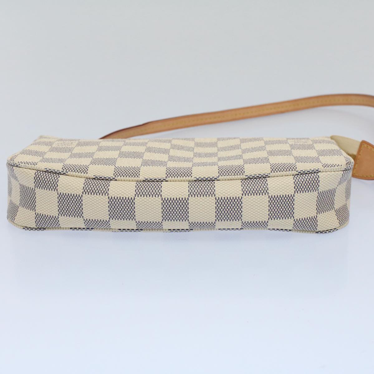 LOUIS VUITTON Damier Azur Pochette Accessoires Pouch N51986 LV Auth 55108A