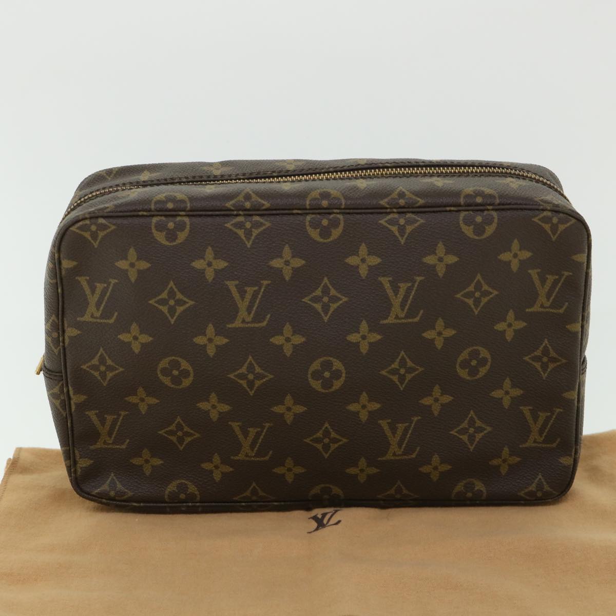 LOUIS VUITTON Monogram Trousse Toilette 28 Clutch Bag M47522 LV Auth 55110