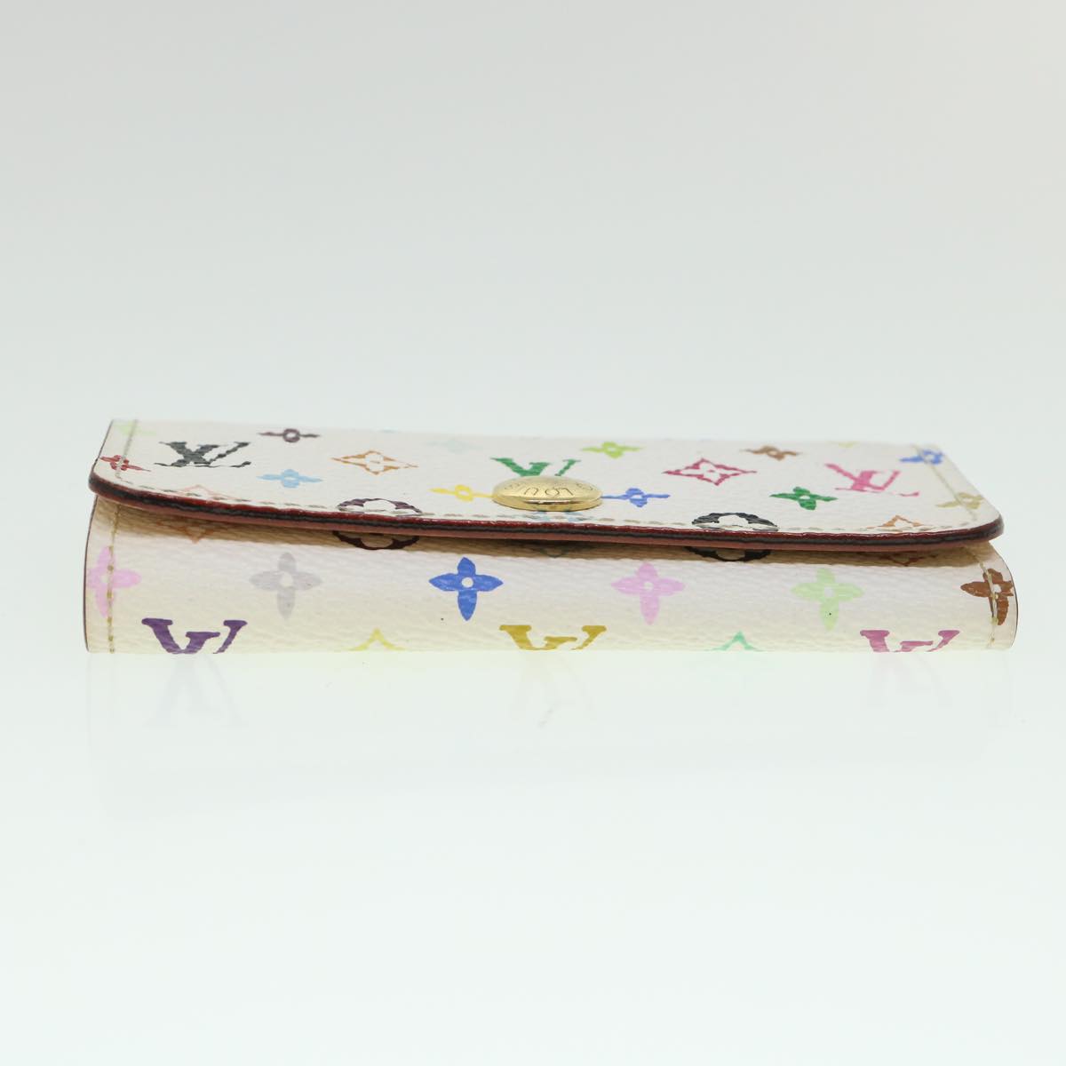 LOUIS VUITTON Monogram Multicolor Multi Cles 4 Keys Case White M60043 Auth 55115