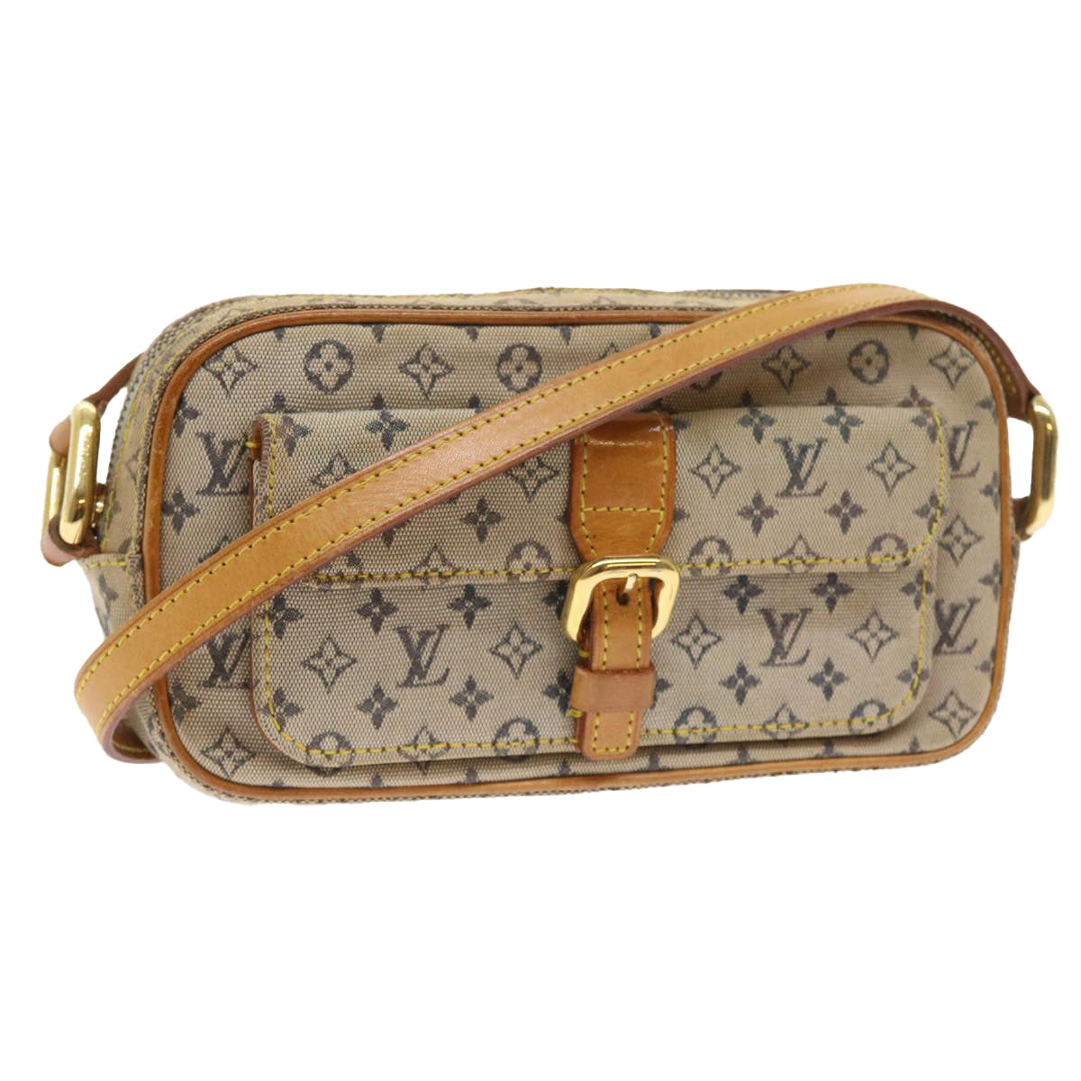 LOUIS VUITTON Monogram Mini Juliet MM Shoulder Bag Blue M92004 LV Auth 55117