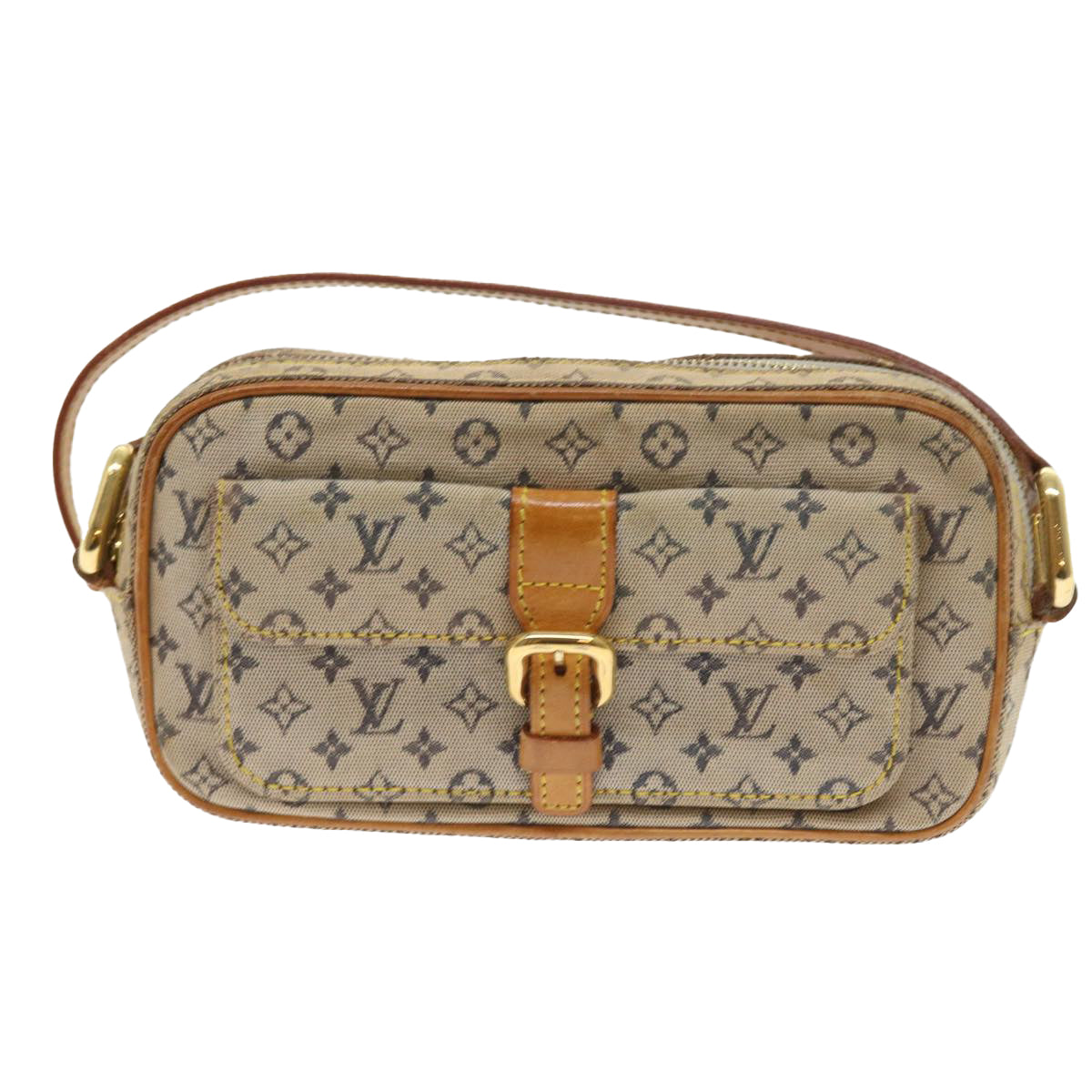 LOUIS VUITTON Monogram Mini Juliet MM Shoulder Bag Blue M92004 LV Auth 55117