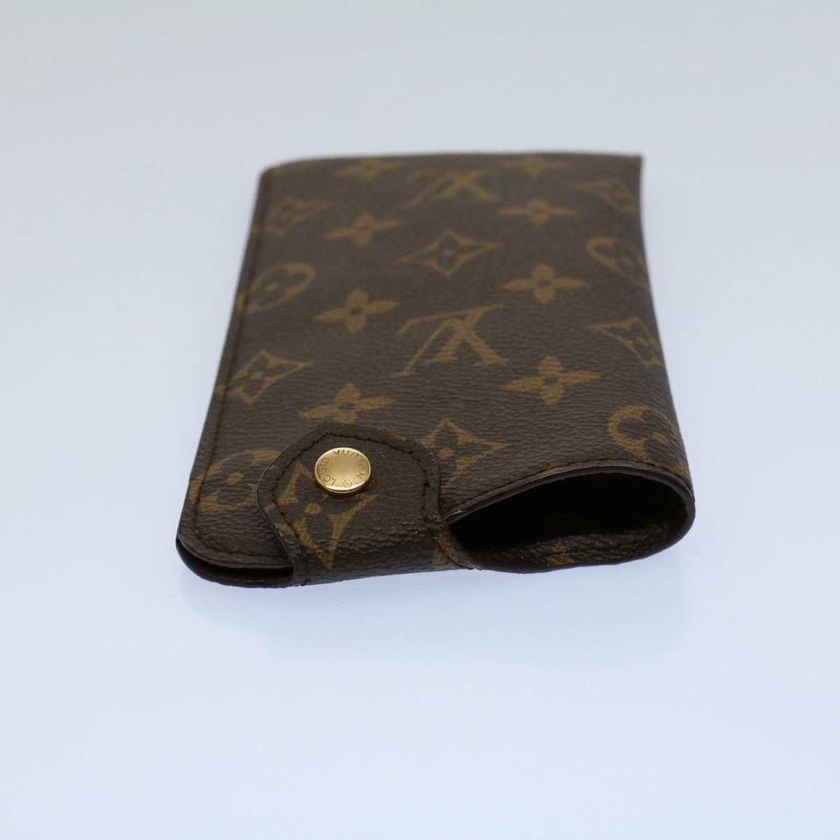 LOUIS VUITTON Monogram Etui Lunette MM Glasses Case M66544 LV Auth 55119