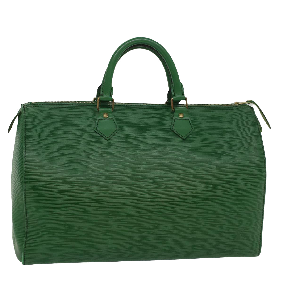 LOUIS VUITTON Epi Speedy 35 Hand Bag Borneo Green M42994 LV Auth 55129